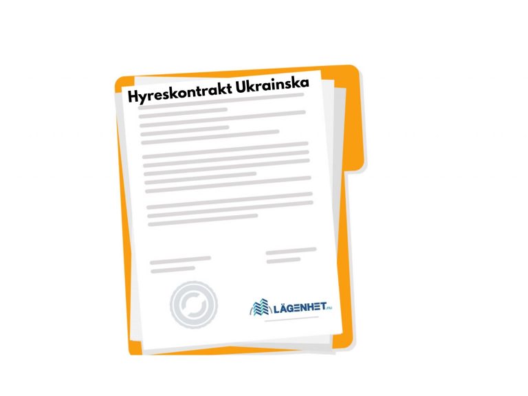 Mall för hyreskontrakt på Ukrainska